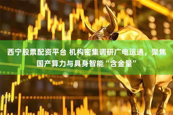 西宁股票配资平台 机构密集调研广电运通，聚焦国产算力与具身智能“含金量”